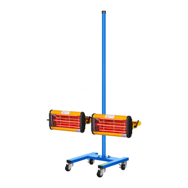 Brandinfraroodwarmte-radiator voor het drogen van verf op een statief 2200W IR-DROGER2000.2