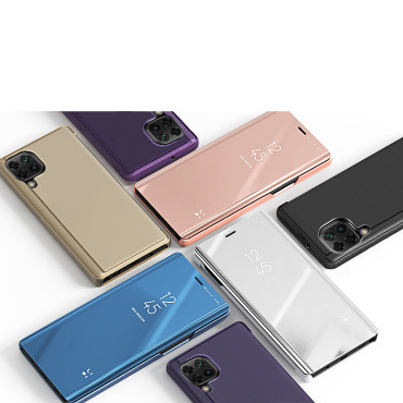 Fallfall med Samsung Galaxy A22 4G Clear View Case - Svart