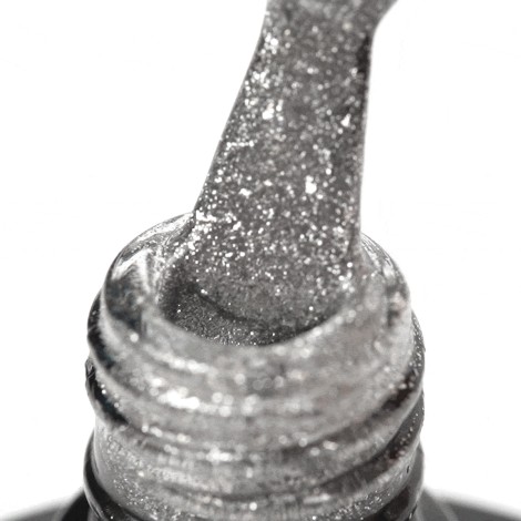 OCHO NAILS Hybridný lak na nechty s trblietkami G03 - 5 g — detail povrchu