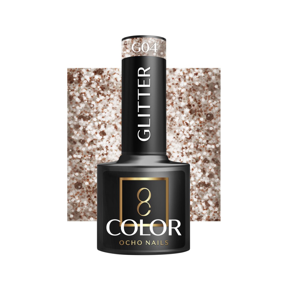 OCHO NAILS Smalto Ibrido Glitter G04 - 5 g — vista frontale