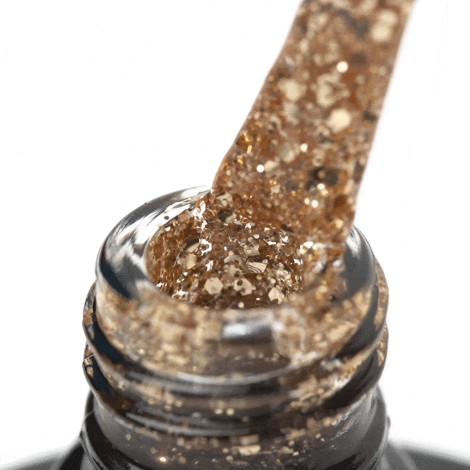 OCHO NAILS Hybrid lak za nokte s glitterom G04 - 5 g — detaljni prikaz površine