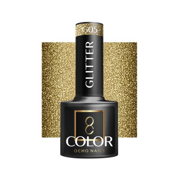 OCHO NAILS Hybrid -kynsilakka glitter G05 - 5 g — etuosa