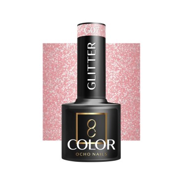Smalto Ibrido Glitter OCHO NAILS G07 - 5 g — vista frontale