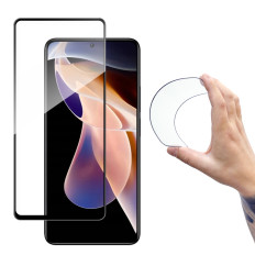 Herdet glass på Xiaomi Redmi Note 11 Pro + / 11 Pro med full deksel flexi nano