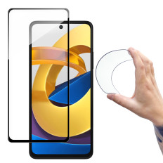 Vidro endurecido com moldura para Xiaomi Redmi Nota 11T 5G / Redmi Nota 11S 5G / Poco M4 Pro 5G