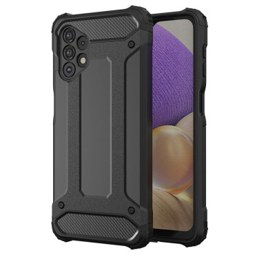Armored Hybrid Case Case Samsung Galaxy A73 Hybrid Armor - Zwart