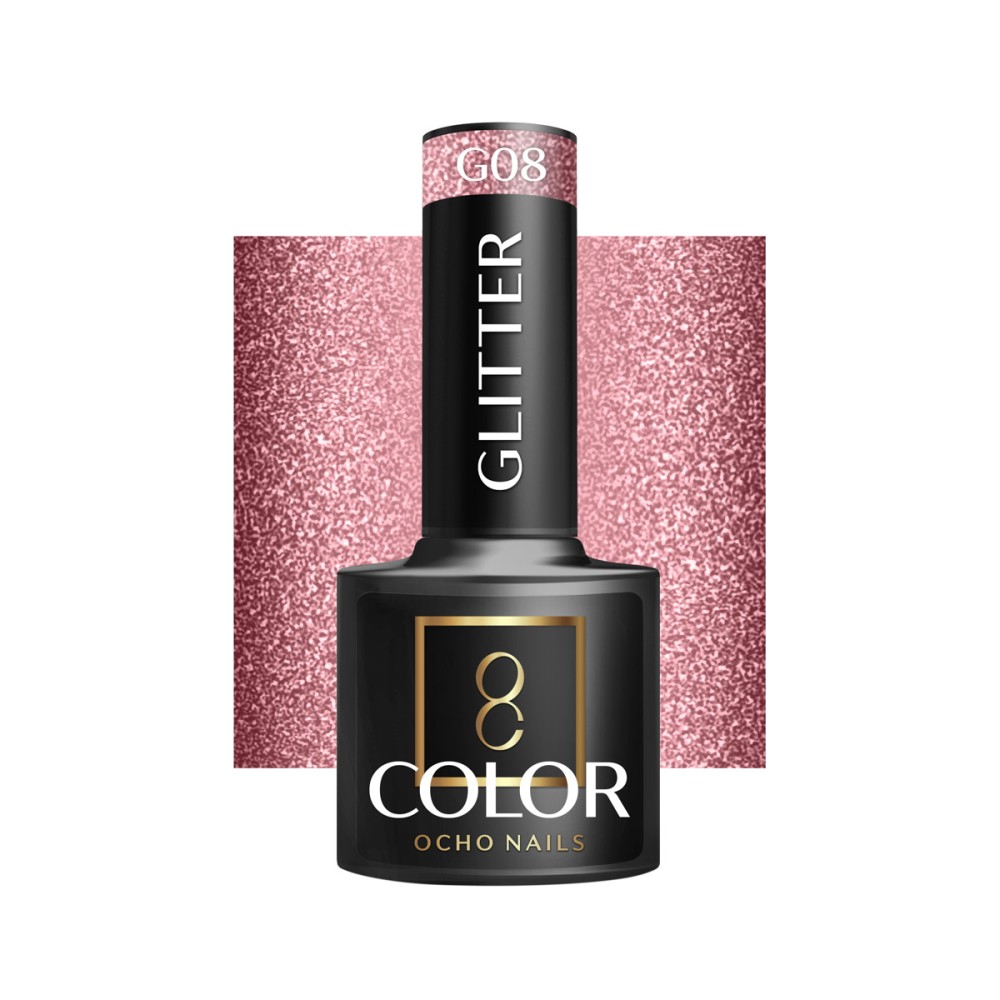 OCHO NAILS Hybrid kynsilakka glitter G08 - 5 g — etuosa