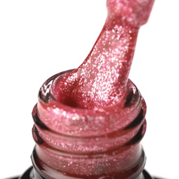 OCHO NAILS Hybridný glitrový lak na nechty G08 - 5 g — detail povrchu
