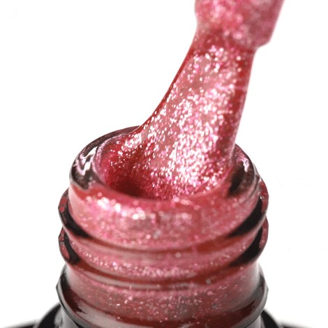 OCHO NAILS Υβριδικό βερνίκι νυχιών με γκλίτερ G08 - 5 g — κοντινή επιφάνεια