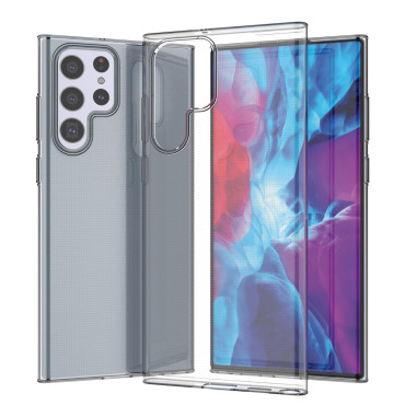 Gel Case Etui Ultra Clear pro Samsung Galaxy S22 Ultra Transparent