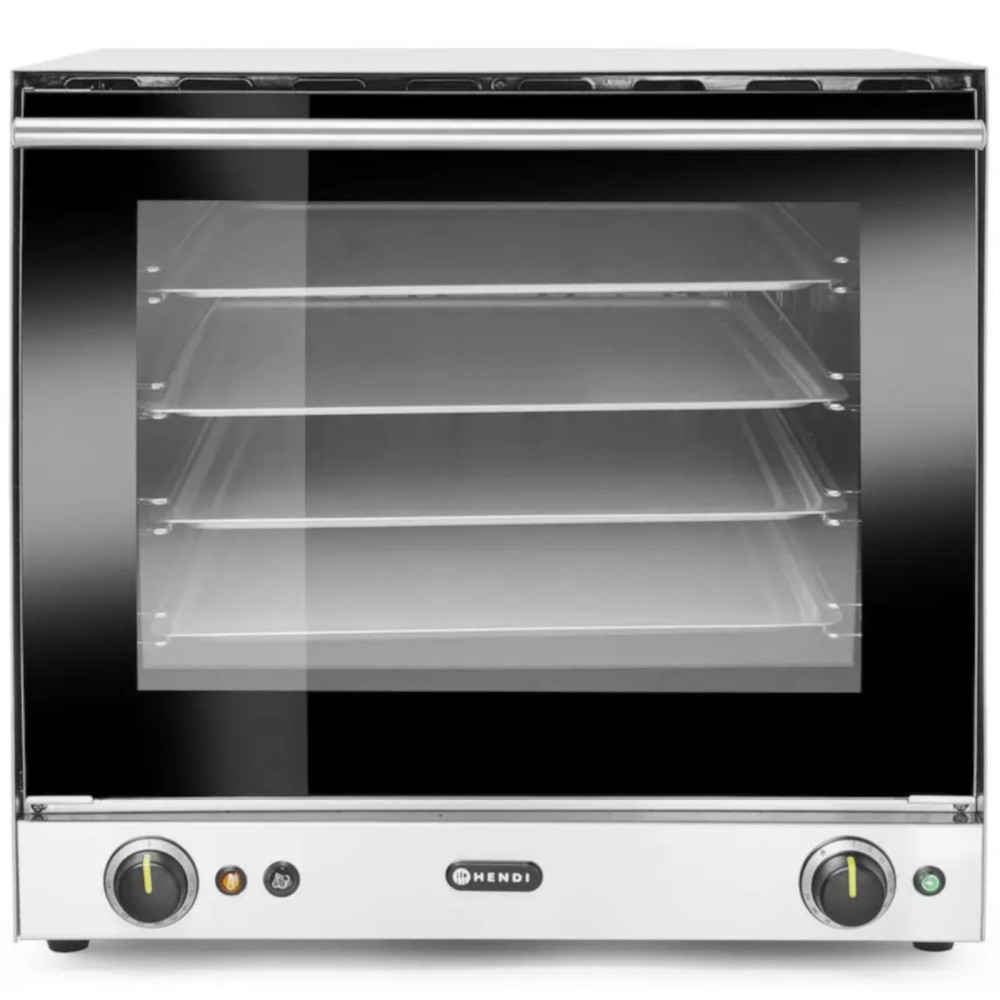 Horno de convección con HUMIDIFICACIÓN H90S en 4 hojas de metal 438x315mm Hendi 227077