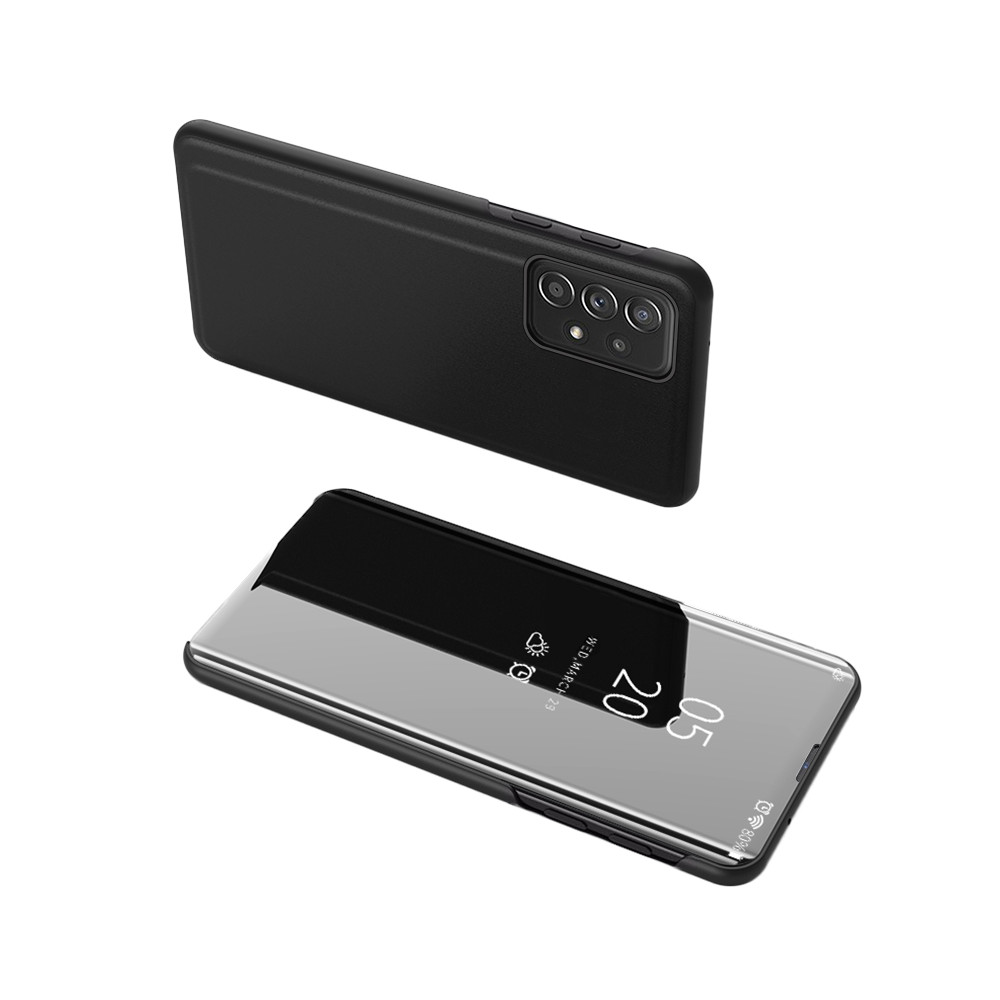 Caso del caso con Samsung Galaxy A73 Clear View Case - Negro
