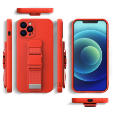 Bolsa de silicona con una raya callejera para Xiaomi Redmi Note 11 Pro Rope Case - Negro