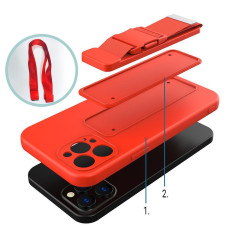 Bolsa de silicona con una raya callejera para Xiaomi Redmi Note 11 Pro Rope Case - Negro