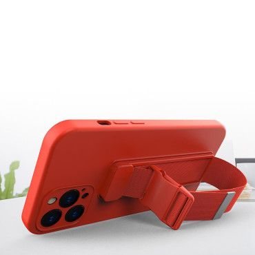 Silikoonikott hulkuvate triip Xiaomi Poco M4 Pro 5G Rope Case - must