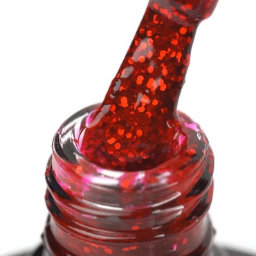 OCHO NAILS Hibrid körömlakk glitter G10 - 5 g — közeli kép a felületről