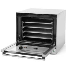 Forno a convezione con umidificazione H90S su 4 fogli in metallo 438x315mm Hendi 227077