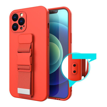 Silikonpåse med en sträng rand för Xiaomi RedMi Not 11 Pro Rope Case - Svart
