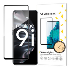 Herdet glass for OPPO A76 / OPPO A36 / REALME 9I på hele skjermen med en ramme - svart