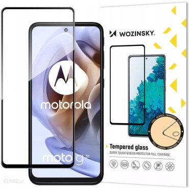 Vidrio endurecido MOTO G51 en toda la pantalla con un marco de pegamento completo negro