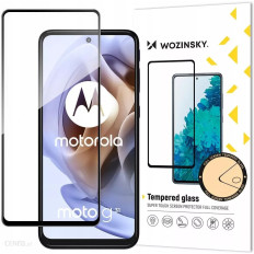 Moto G51 gehard glas op het gehele scherm met een zwart full lijmframe