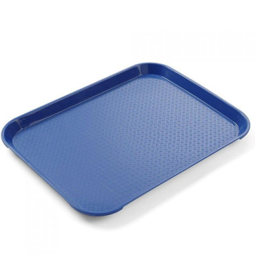 Kleine dienblad voor het serveren van fastfood met blauw polypropyleen Hendi 878729