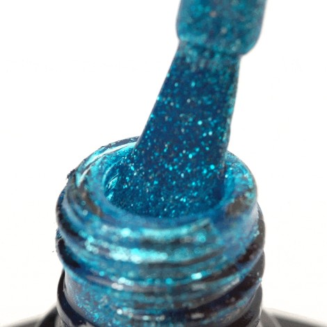 OCHO NAILS Hybrid nagellak glitter G11 - 5 g — detail oppervlak