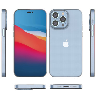 GEL Case Case for iPhone 14 Pro Max Ultra Clear 0.5mm - gjennomsiktig