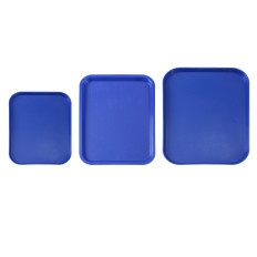 Piccolo vassoio per servire fast food con polipropilene blu Hendi 878729