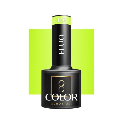 OCHO NAILS Verniz Gel Hybrid fluorescente F01 - 5 g — vista frontal
