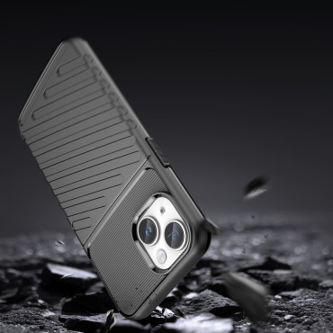 Oklopni slučaj kućišta na iPhone 14 plus Thunder Case - Crni