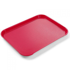 Small tray tray for serving fast food with red polypropylene Hendi 878712