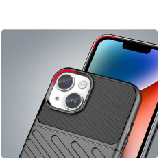Obrněný případ případu na iPhone 14 plus thunder pouzdro - černá