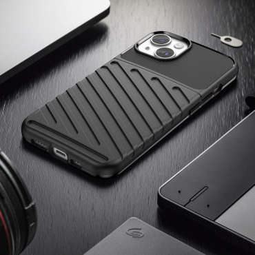 Oklopni slučaj kućišta na iPhone 14 plus Thunder Case - Crni