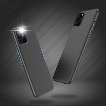 Gel rugalmas tokfedél iPhone 14 plusz puha tok - fekete