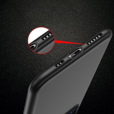 Gel rugalmas tokfedél iPhone 14 plusz puha tok - fekete