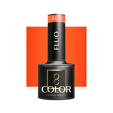 OCHO NAILS Hybrid lak na nechty fluo F03 - 5 g — pohľad spredu