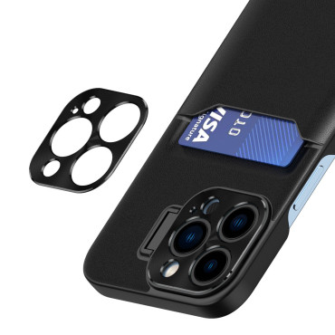 Case TOUCH WALNET ZA KARTICA Z CASE ON SAMSUNG GALAXY S23 Usnje Sand Case - črna