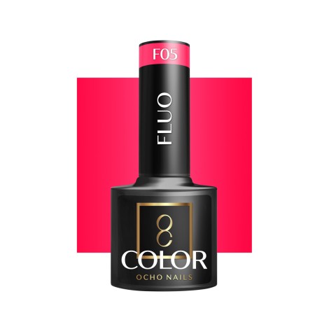 OCHO NAILS Hybrid Nagellack fluo F05 - 5 g — Vorderansicht