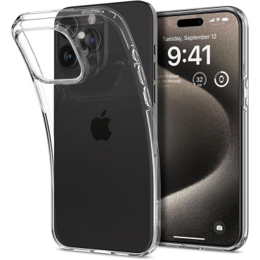 Case voor iPhone 15 Pro Max Liquid Crystal - Transparant