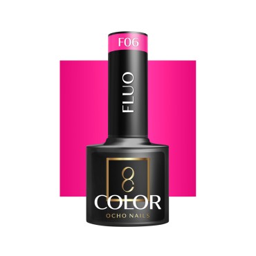 OCHO NAILS Hybrid fluo lak za nokte F06 - 5 g — pogled sprijeda