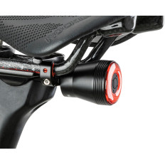 Bageste cykellampe med Smart Stop Q5 - Sort