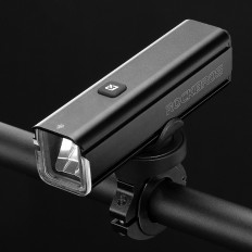 Predné bicykelové svetlo 1000 lm s káblom USB-C - USB-A - čierna