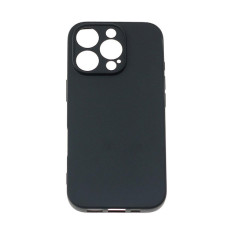 Cubierta de caja para iPhone 16 Pro Soft Case - Negro