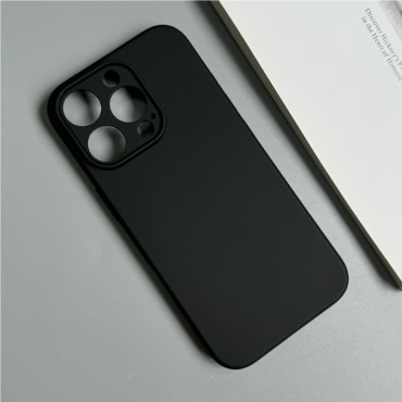 Case Cover voor iPhone 16 Pro Soft Case - Black