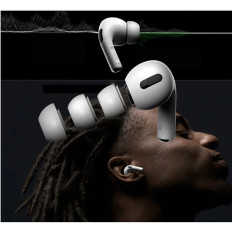 AIRPODS PRO 1/2 Prekrivne slušalke v S / L / L Nasveti za uho White - 6 kosov.