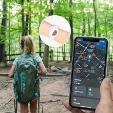 Correia de bracelete para localizador Apple Airtag para crianças - azul