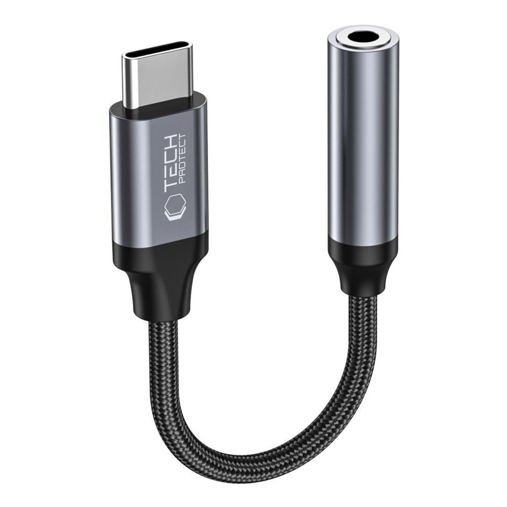 USB-C Övergångsadapter - Mini Jack 3.5mm - svart