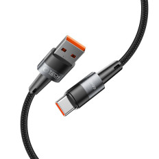 Kabeļu USB-C kabelis - USB-C 66W 6A 2m - pelēks