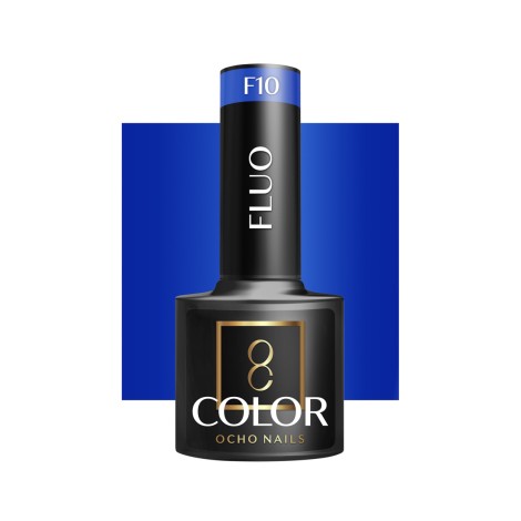 OCHO NAILS hibridni lak za nohte fluo F10 - 5 g — sprednji pogled
